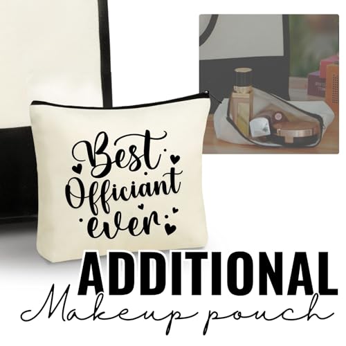Bolsa Tote de Lona para Oficiante de Boda miniatura 5