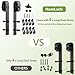 Homlux Sliding Barn Door Hardware Hangers Rollers 2pcs Compatible with All Barn Door - Fit 1 3/8-1 3/4