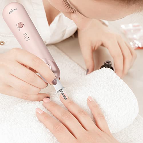 Electric Manicure And Pedicure Kit,Electric Nail File, Nail Care Kit For Women Men,Professional Nail Drill For Nail Buffer Grinder Sander Trimmer(Pink) #TOP5