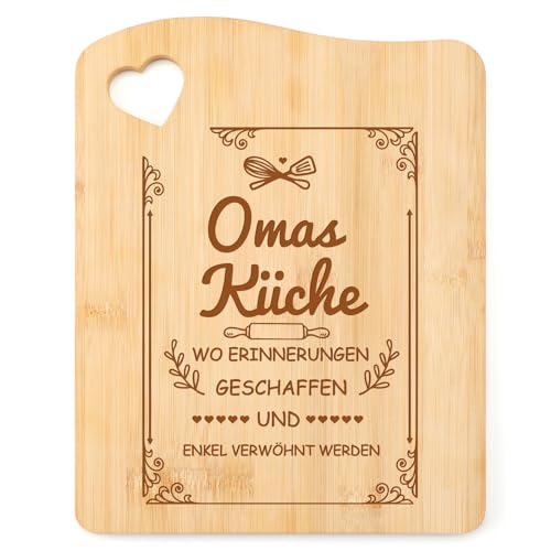Tulolvae Oma Geschenk, Bambus Schneidebrett Weihnachtsgeschenke für Beste...