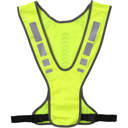 MaximalPower Reflective Vest for Walking at Night - Adjustable Reflective Safety Gear for Men, Women, Kids - Reflective Belt Sash for Running, Walking, and Biking (1x Large Vest)