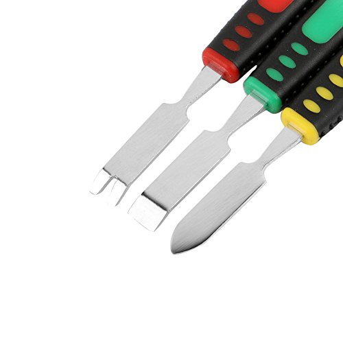 Image of PagKis 12 PCs Repair Tool Set - ESD Safe Tweezers, Nylon ESD Spudgers, Dual End Metal Spudgers and Triangular Openers