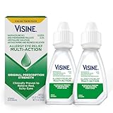 Visine Allergy Eye Relief Multi-Action Antihistamine & Redness Reliever Eye Drops with Pheniramine Maleate & Naphazoline HCl, Eye Drop Treatment for Red, Itchy, Allergy Eyes, 0.5 fl. oz, 2 Pack