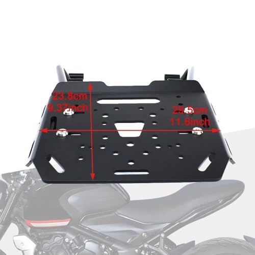 Porte-bagages arrière Triumph Trident 660 support plaque supérieure moto 21-24