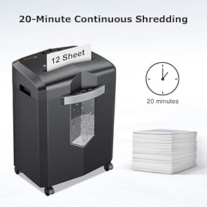 Bonsaii 12-Sheet Micro Cut Heavy Duty Paper Shredder for Home Office — photo 2 of 6