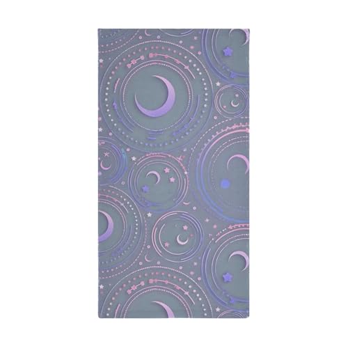 Toallas de mano decorativas de algodón absorbente con diseño Astronomical Moon 3