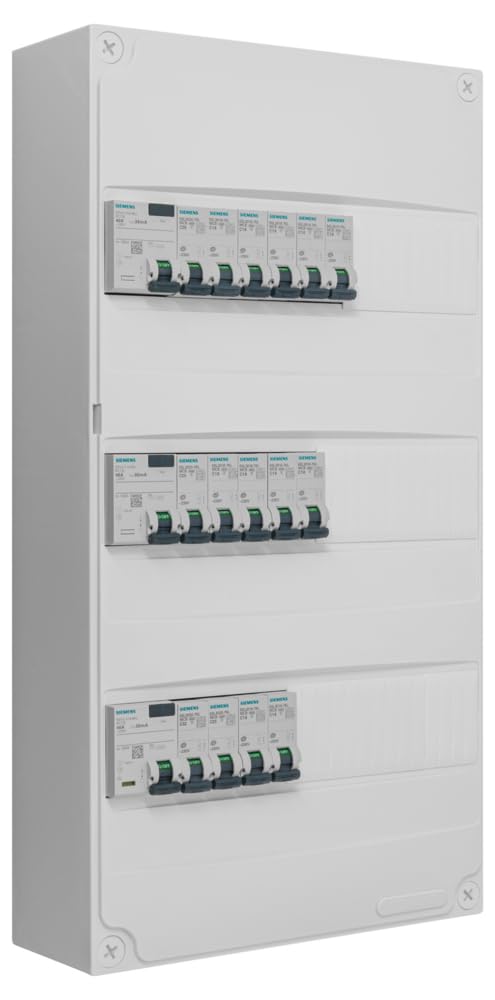 Siemens - Tableau 3 Rangées Pré-Équipé 3 Inter. Diff. 40A