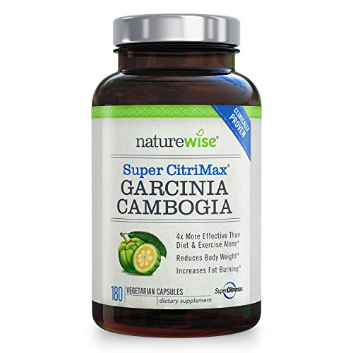 NatureWise Clinically Proven Super CitriMax Garcinia Cambogia with 4x Greater Fat Burning & Weight Loss Plus Appetite Control 500 mg (Packaging May Vary) [2 Month Supply - 180 count]