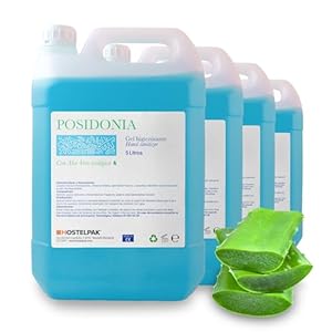 Hostelpak 4 Stück Posidonia Aloe Vera Handdesinfektionsgel