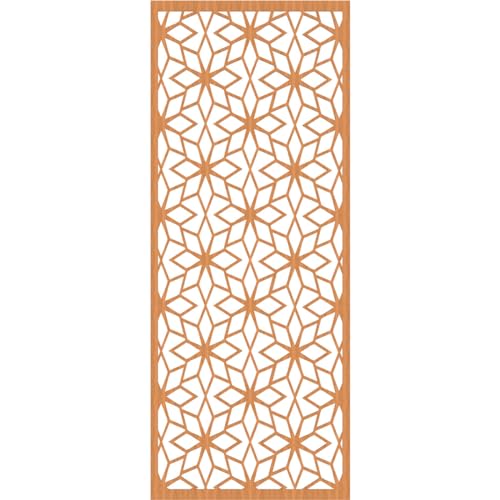 Image of Lake Decorative Pierced Fretwork Wood Wall Panels, 33 3 /8 inchW x 84 3 /8 inchH x 1 /4 inchT, Cherry