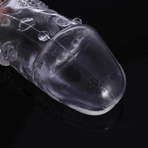 EXCEART Herbruikbare Penis Mouwen Extender Crystal Silicone Uitbreiding Sex Toy Cock Vergroter Condoom Schede Vertraging… - Image 7