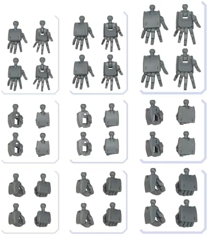 Set De Manos Opcionales Para Modelos Gundam Gunpla - 36 Piezas En 3 Tamaños, Incluye Puños Y Manos Para Sostener Armas