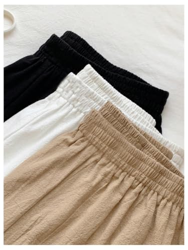 Image of SOLY HUX Women's Summer Shorts 3 Packs Casual Comfy Shorts Sets