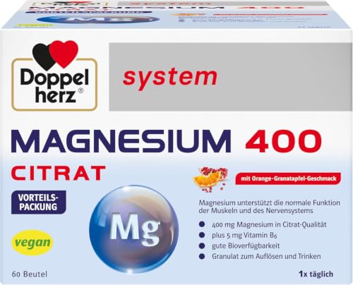 Doppelherz system MAGNESIUM 400 CITRAT - Granulat zum Auflösen und Trinken – Ansicht 1