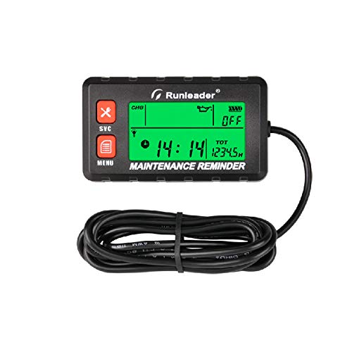 Buy Runleader Digital Self Powered Hour Meter Tachometer,RPM Alert ...