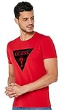 Guess Tee, Camiseta Hombre, Rojo, M