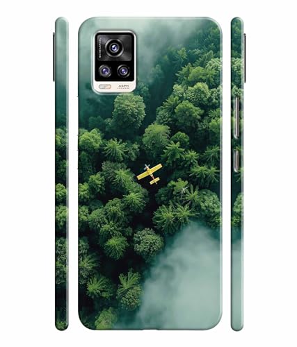 Image of Aeroplane Travel World Printed Hard Back Case Cover & Compatible for Vivo V20 Pro (Multicolor) - D1805