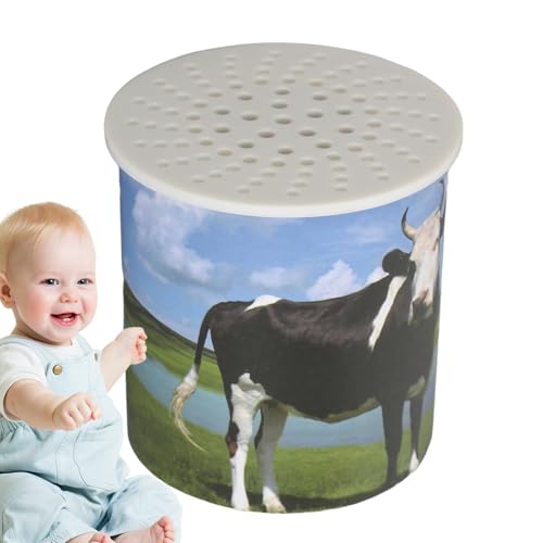 MOO ROWE MOO REAListic, juguete de sonido animal divertido | Dispositivo de caja de voz, máquina de sonido moo para niños, juguete de aprendizaje de animales