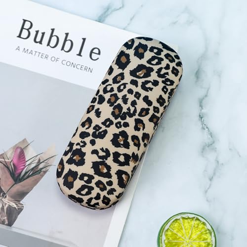 Image of PERFECTSIGHT Hard Shell Eyeglasses Case, PU Leather Protective Glasses Case, Cute Eyeglass Case for Women Men Girls