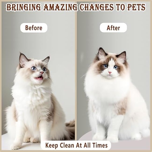 Pet Steam Brush for Dog & Cat, 4 in 1 Pet Spray Hair Removal Comb Rechargeable Steam for Shedding & Grooming Water Brush for Long Short Haired Pets for Removes Loose Hair and Reduces Shedding-p0Fq0HIc