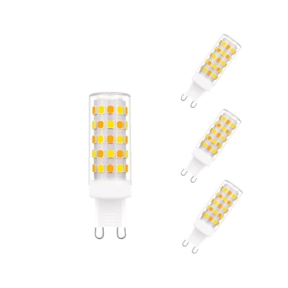 HHF Illuminazione Domestica, Confezione da 20, LED Corn Light 3 Colori dimmerabili G9 AC220-240V 5W SMD2835-64LED Lampade con Sorgente Luminosa in Cristallo