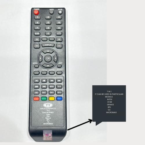 V4® Compatible Replacement Remote Control for VU LED TV (Please Match The Image with Your Old Remote) - Black 5 41VVkpQYOLL