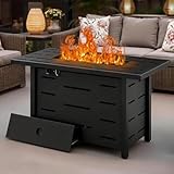 43 Inch Propane Fire Pit Table for Patio & Backyard, 50,000...