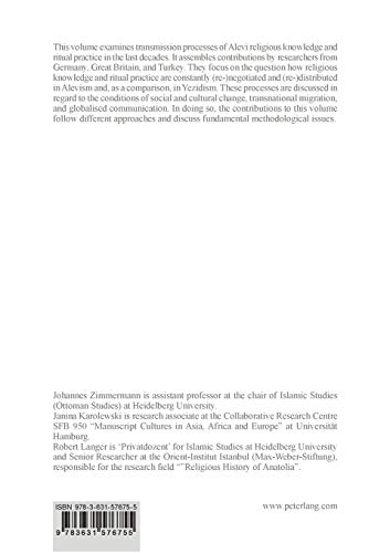 Transmission Processes of Religious Knowledge and Ritual Practice in Alevism Between Innovation and