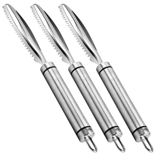 CIMAXIC 3pcs Stainless Steel Chicken Lung Scraper Ergonomic Food Scraper Tool for Efficient Poultry Processing Essential for Farms and Slaughterhouses