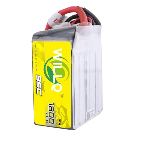 Batería LiPo 4S y 6S 1800 mAh con conector XT60 para drones de carreras
