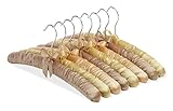 Whitmor Satin Padded Hangers Earthtones Set of 8