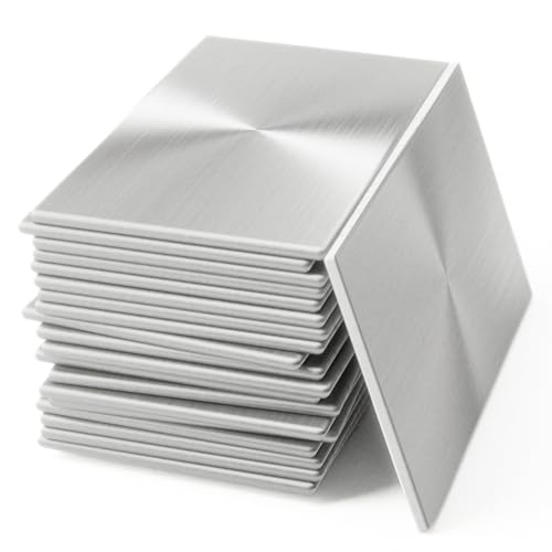Image of 20 Pack 6061 T6 Aluminum Sheet Welding Kit 1 /8 inch Thick 2 inch x 4 inch Welding Coupons Weld Practice Kits Beginners for Mig Tig Stick Mma Arc Gas and Brazing Heat Treatable Corrosion Resistant