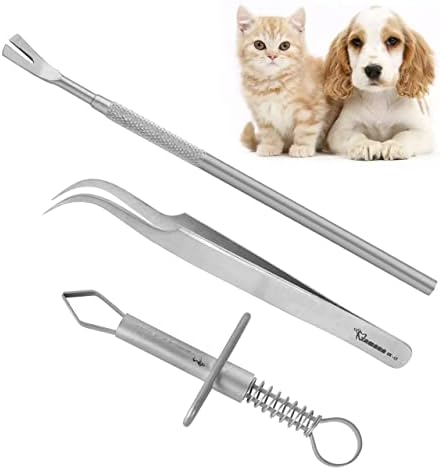 Rimuovi Zecche 3 Pezzi - Tool Per Cani, Gatti, Cavalli, In Plastica Durevole, Facile Da Usare - Foto 3