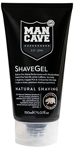 Mancave Caffeine Shave Gel, 5.9 Ounce