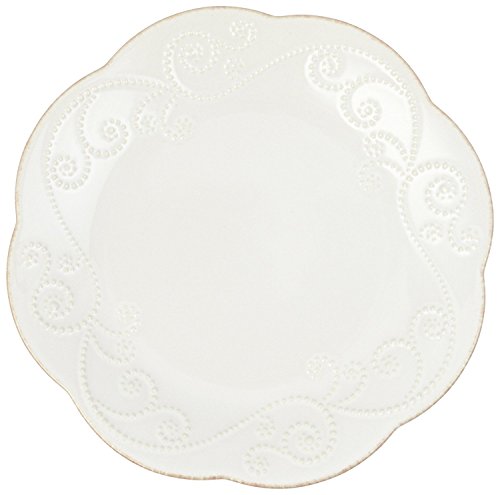 Image of Lenox French Perle Dessert Plates, White, Set of 4