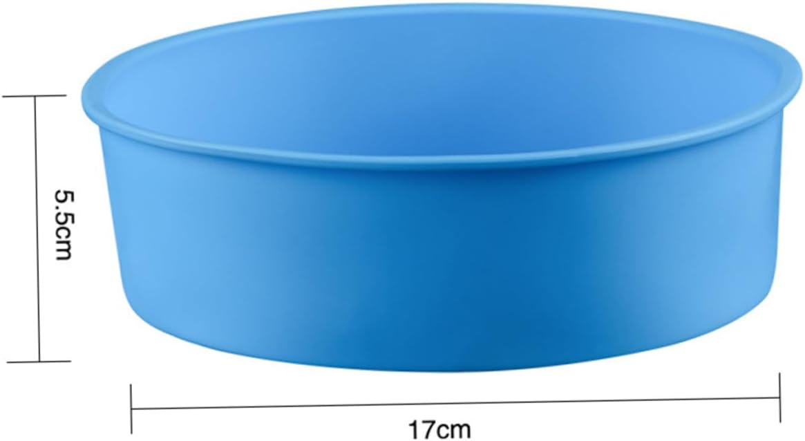 3pcs Silicone Decorative Cupcake Mould Round Silicone Molds Cake Molds Baking Cake for Baking Random Color