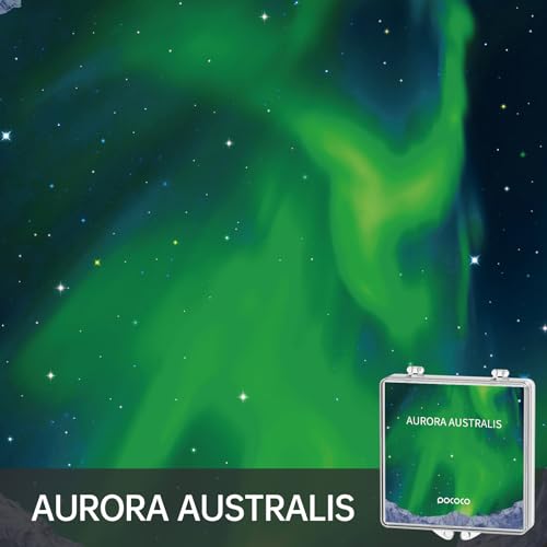 pococo aurora and deep sea series galaxy star projector night light discs realistic galaxy patterns 5k ultra hd 96 light transmission high brightness - 6-piece pack projector not included