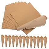 Gatuida Cônes Papier Kraft pour Confettis De Mariage Cônes De Pétales De Fête Articles...