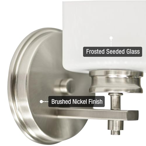 Image of Kira Home Phoebe 8 inch Modern Industrial Wall Sconce for Bathroom Vanity