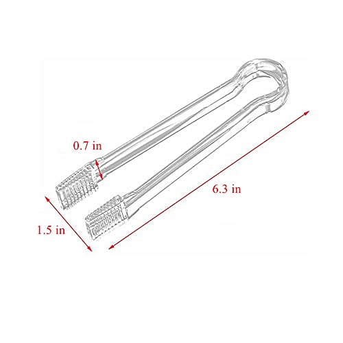 image for ISMARTEN Plastic Ice Tongs and Scoops Mini Kitchen Tongs Utility and K