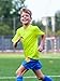 Boys Neon Shirts Dry Fit Athletic T Shirts UPF 50+ Performance Cooling Shirt Short Sleeve Rash Guard Kids Top for Boys Girls (Neon Yellow,14-16 Years)