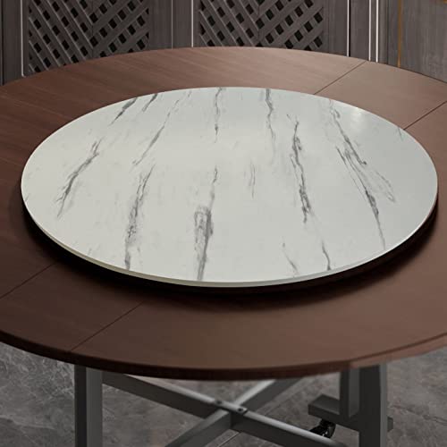 Image of Large Wooden Turntable Lazy Susan, Wooden Lazy Susan Serving Tray, 24in 28in 32in Dining Table Organizer Tray, Rotating Serving Tray Round Dining Table, Kitchen Swivel Plate, Hotel Tabletop Service Pl