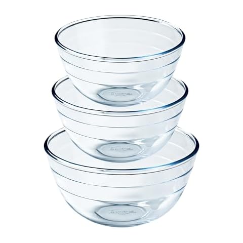 Ôcuisine® Borosilicate Glass Mixing Bowls Set Cover
