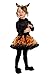 Produktbild Fontee® Halloween Kostüme Mädchen Kleidung Tutu Röcke Kleider Ballett Rock für Mädchen Kinder mit Kürbis Stirnband, L (120~130cm)