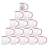 11oz Sublimation Blank Ceramic Coffee Mugs Case of 36 Ideal for Crafts and Printing 11oz Sublimation Ceramic Blank Coffee Cups (Light Pink, Pack of 36)