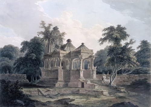 Impression d'art temple hindou Bihar poster mural haute qualité