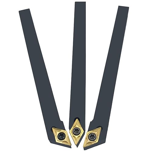 Miniatura 4 de RHFGYY 10 piezas DCMT070204 DCMT21.51 insertos de torneado de carburo con 3 soportes de herramientas de torneado indexables SDJCR0808H07 +