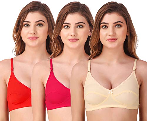Image of Fasense Women's Wire Free Non Padded Cotton Bra