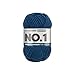Produktbild myboshi No.1 Wolle zum Häkeln und Stricken, Schnellstrickgarn, langlebige Mützenwolle, Strickwolle, Häkelwolle, mulesing-frei, langlebige Mützenwolle, Mulesing-frei, 50g, Ll 55m Blau (Marine) 1 Knäuel