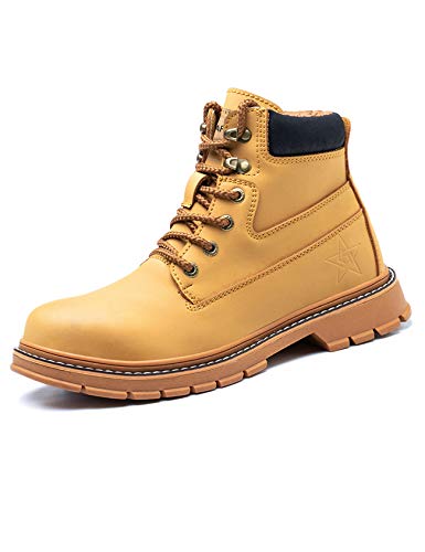 Legou PRO - Zapatos de seguridad industriales impermeables de 6 pulgadas para hombre, Brown, 41 EU